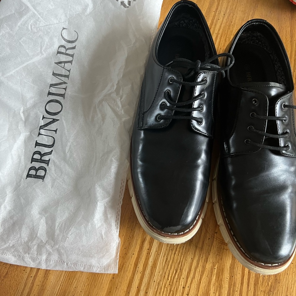 Bruno Marc Black Men's Oxford Shoes